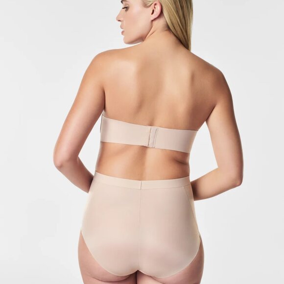 SPANX Smooth Suit Your Fancy Strapless Bra | Size 34DD | NWT | Champagne Beige | - Picture 3 of 4
